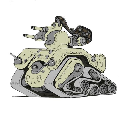 Weird Tanks, Fantasy Tank, Punk Genres, Mech Design, Mecha Design, Concept Vehicles Sci Fi, Robot Cartoon, Sf Art, Custom Tanks