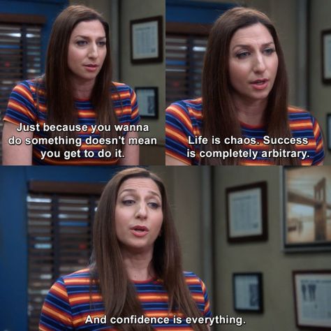 Just because you wanna do something doesn't mean you get to do it. Life is chaos. Success is completely arbitrary. And confidence is everything. | Brooklyn Nine-Nine | TVgag.com Brooklyn Nine Nine Gina, Brooklyn Nine Nine Funny, Gina Linetti, Brooklyn 9 9, Tv Series To Watch, Brooklyn 99, Emotional Awareness, Tv Show Quotes, Brooklyn Nine Nine