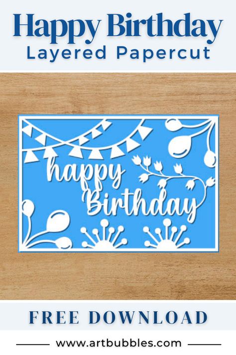 Birthday Cards Svg Free, Happy Birthday Free, Cricut Birthday Cards, Paper Flower Arrangements, Cricut Birthday, Wedding Invitation Card Design, Craft Day, Christmas Decorations To Make, Cricut Free