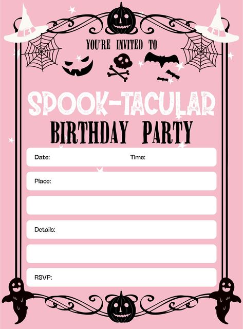 Costume Birthday Party Invitations, Halloween Birthday Party Invitations Free Printable, Cute Halloween Party Invitations, Fall Birthday Invite, Cute Halloween Invitations, Free Party Invitations Templates, Halloween Invitations Template Free, Halloween Birthday Invitations Kids, Diy Invitations Birthday