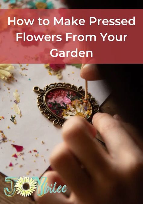 How to Make Pressed Flowers From Your Garden - Joybilee® Farm | DIY | Herbs | Gardening | Flower Jewelry Diy, Pressed Flowers Diy, Farm Diy, Moisture Absorber, Pressed Leaves, Leaf Crafts, Nuts And Washers, Crafts Gifts, Pressed Flower Art