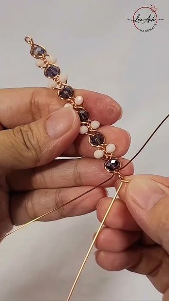 Making sweet, lovely twisted bracelets | wire and beads Jewelry  #shortsvideo #diy #handmade Twisted Wire Bracelet, Wire Bracelet Ideas, Wire Bracelets Diy, Copper Wire Bracelet, Bangles Diy, Diy Bangle Bracelets, Copper Diy, Twisted Bracelet, Wire Bangles