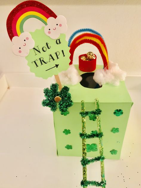 Leprechaun Trap Box Ideas, Leprechaun Traps Ideas For Kids Easy, Leprechaun Traps Ideas For Parents, Leprechaun Traps Ideas For Kids, Tissue Box Leprechaun Trap, Leprechaun Trap Tissue Box For Kids, Cereal Box Leprechaun Trap, Leprechaun Toilet Trick, Leprechaun Trap Aftermath