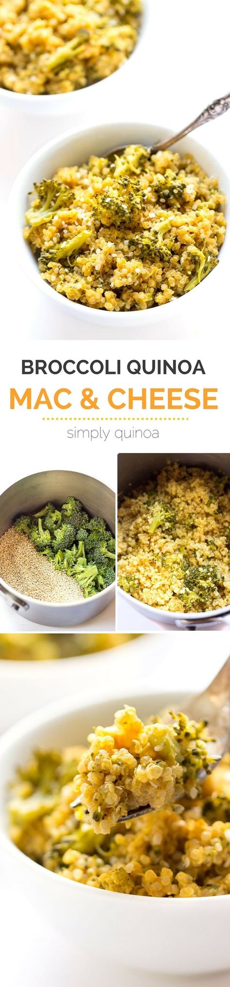 Mac And Cheese With Broccoli, Quinoa Mac And Cheese, Simple Quinoa, Cheese Quinoa, Broccoli Quinoa, Quinoa Broccoli, Vegan Broccoli, Cheese Vegan, Simply Quinoa