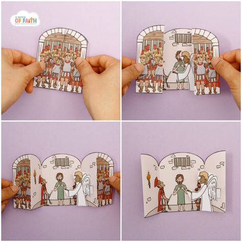 Peter Escapes Prison – Easy Bible Crafts for kids Peter In Prison Craft, Peter In Prison Craft For Kids, Peter Escapes From Prison Craft, Jonah Craft, Joseph Crafts, Moses Craft, Prayer Crafts, Jesus Crafts, Tower Of Babel