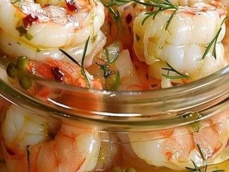 Pickled Shrimp with a Louisiana Twist: A Zesty Seafood Recipe You Can’t Resist! - NewsBreak Dreamsicle Salad Recipe, Rice Paper Rolls Recipes, Andouille Sausage Gumbo, Pickled Shrimp, Snicker Apple Salad, Gumbo Recipe Sausage, Chinese Chicken Salad Recipe, Breakfast Casserole With Biscuits, Crab Salad Recipe