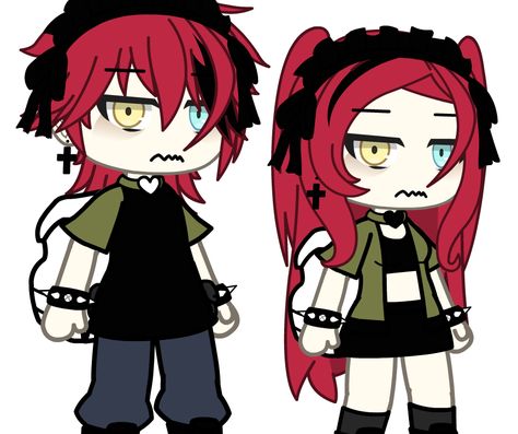 lol Gacha Twins Outfits, Club Life Hair, Matching Gacha Outfits, Gacha Club Matching Outfits, Gacha Life Matching Outfits, Matching Gacha Life Outfits, Gachalife Girl Outfits, Gacha Fits, Gacha Base Poses Cute