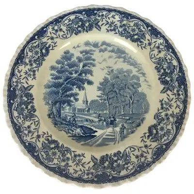 Saturday Sale at 1stdibs - Page 3 Iridescent Decor, Chinoiserie Plates, Antiques Repurposed, Entertaining Dinner, Blue Dishes, White Decoration, Liberty Blue, Plate Collection, English Tudor