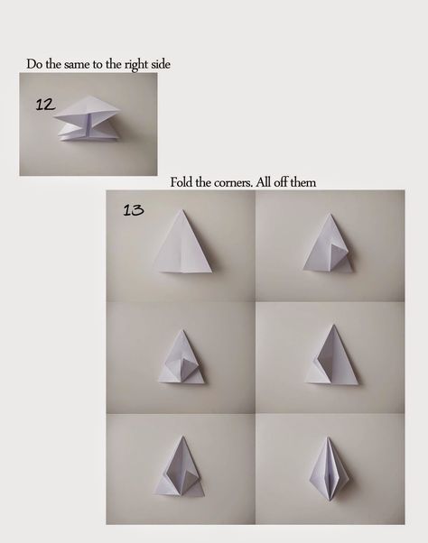 Ornaments Origami: Paper Diamond | Paper Origami Guide Origami Diamond Step By Step, Origami Guide, Soft Board Decoration, Origami Christmas Ornament, Wall Structure, Origami Diamond, Paper Diamond, Origami Ornaments, Origami Diagrams