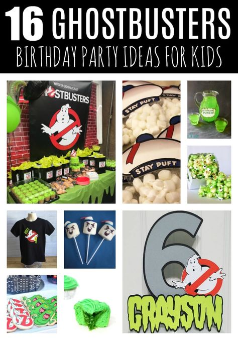 Ghostbuster Party Food Ideas, Ghostbuster Party Decorations, Ghostbusters Party Ideas Decoration, Ghostbusters Party Decorations, Ghostbuster Party Ideas, Ghostbuster Party Games, Ghostbusters Halloween Party, Ghostbusters Birthday Party Ideas, Ghost Busters Party Ideas