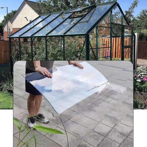 PRICES MAY VARY. PC Polycarbonate: Transparent roof panels are made of polycarbonate material with high transparency, comparable to glass. It has the characteristics of waterproof, heat insulation and cold protection, good lighting performance, anti-ultraviolet, anti-aging, impact resistance and so on. Our polycarbonate panels, which cool the greenhouse in summer, keep it warm in winter, and provide UV protection. DURABLE AND LONG LASTING: In addition to their beautiful smooth edges, these cryst Plexiglass Roof, Clear Roof Panels, Transparent Roof, Acrylic Plastic Sheets, Polycarbonate Roof Panels, Polycarbonate Roof, Polycarbonate Sheet, Mobile Home Exteriors, Roof Cladding