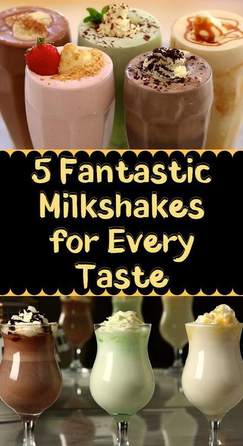 🥤Indulge in a delightful journey of milkshakes with these five marvelous variations! From the sweetness of strawberries to the nutty goodness of pistachios, each sip will transport you to a world of heavenly flavors. Whether you prefer the classic vanilla or the rich chocolate, there's a milkshake for everyone. These easy-to-make treats are perfect for satisfying your cravings or impressing your guests. So, grab your blender, choose your favorite flavor, and embark on a delightful milkshake..😉 Pistachio Milkshake, Milkshake Recipes, Milkshakes, Pistachio, A World, Strawberries, Vanilla, Drinks, Cake