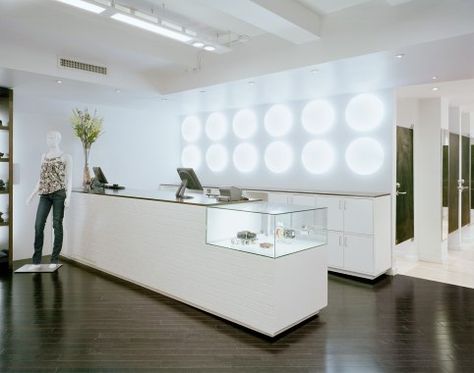 front desk Cash Desk, Retail Store Layout, Cashier Counter, Digital Architecture, Waiting Room Design, Electronic Project, Cash Counter, Jewelry Store Design, Reception Desks