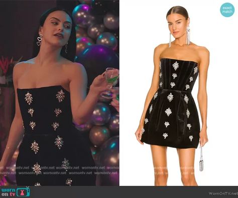 Maraya Diamond Mini Dress by Bronx and Banco porté par Veronica Lodge (Camila Mendes) dans Riverdale Veronica Outfits Riverdale, Riverdale Outfits Veronica, Veronica Lodge Outfits Riverdale, Riverdale Veronica Outfits, Drea Torres, Veronica Lodge Fashion, Riverdale Style, Veronica Lodge Outfits, Riverdale Outfits