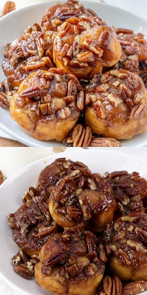 Sticky Buns Recipes, Pecan Sticky Buns, كريم كراميل, Pecan Pies, Crescent Recipes, Dinner Party Desserts, Dessert Simple, Breakfast Sweets, Crescent Roll Recipes