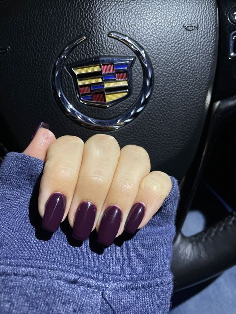 Nails Purple Nails Plain, Deep Purple Nails Acrylic, Dark Purple Almond Nails, Midnight Purple Nails, Dark Purple Acrylic Nails, Deep Purple Nails, Purple Almond Nails, Purple Nails Acrylic, Dark Purple Acrylic