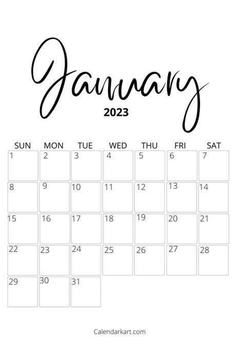 Free Printable Calendars and Planner Templates - CalendarKart Calender Template Printable 2023, January Printable Calendar 2023, Printable Yearly Calendar 2023, Free Printable Calendar2023, 2023 Calender Design, Free Printables Calendar 2023, Printable Calendar Pages 2023, 2023 Calendars Printable, Free Calender Printables 2023