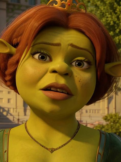 Shrek And Fiona Wallpaper, Princess Fiona Wallpaper, Shrek And Fiona Aesthetic, Ginger Cartoon Characters, Princess Fiona Shrek, Fiona From Shrek, Shrek Characters, Fiona Costume, Shrek And Fiona