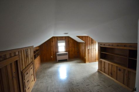 Cape Cod Upstairs Ideas, Cape Cod Attic Bedroom, Cape Cod Upstairs Bedroom, Cape Cod Farmhouse, Cape Cod Interiors, Sloped Ceiling Lighting, Cape Cod Renovation, Cape Cod Bedroom, Pine Bedroom