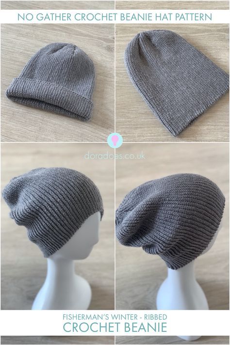 Mens Ribbed Beanie Crochet Pattern, Crochet Sock Yarn Hat, Toque Pattern Crochet, Crochet Beanie Knit Look, Crochet Knit Stitch Beanie, Crochet Hat 3 Weight Yarn, Crochet Hats F, 4 Ply Crochet Patterns, Unisex Crochet Beanie Pattern Free