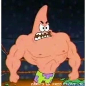 Buff Spongebob And Patrick, Buff Patrick Star, Muscular Spongebob, Buff Patrick, Persian Cat Room Guardian, Patrick Drawing, Cow Meme, Spongebob Frames, Patrick Meme