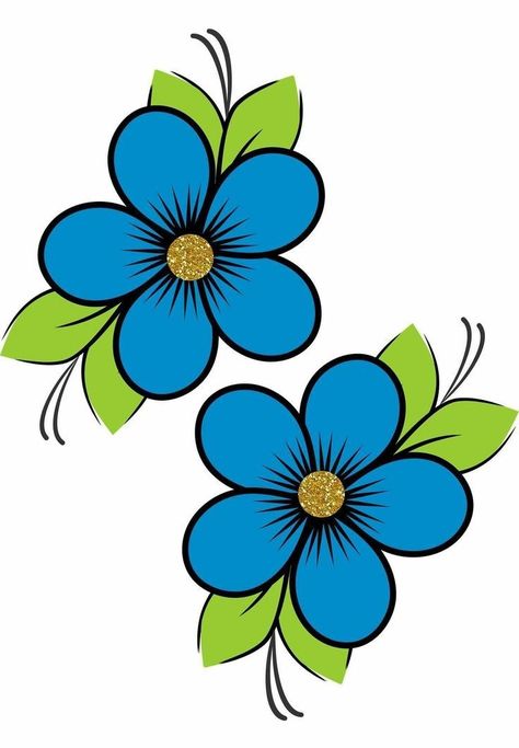 Flower Painting Wall, Cute Flower Drawing, Simple Flower Drawing, Flower Pattern Drawing, Scrapbook Design Layout, Flower Drawing Tutorials, Diy Wall Painting, Color Drawing Art, Folk Art Flowers