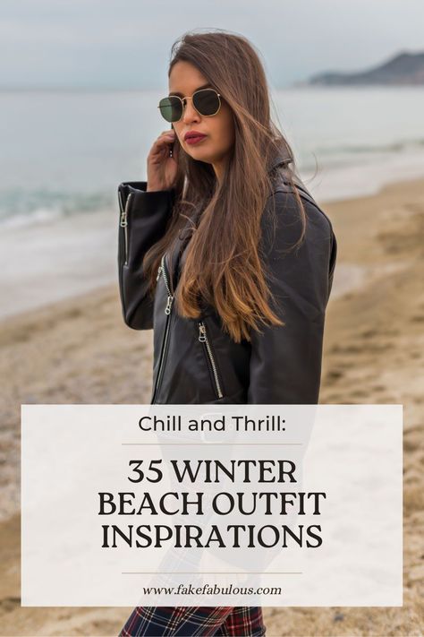 Dive into our guide of 35 beach outfit ideas perfect for winter's chill. From layered looks to wind-resistant wonders, discover how to enjoy the beach in style, even when the temperature drops. Get ready to make a splash with fashion that's as cool as the season.   #WinterBeachOutfits #ColdWeatherBeachwear #BeachStyleWinter #WinterBeachGuide #ChillyBeachLooks #WinterBeachFashion #BeachOutfitInspiration #CozyBeachwear #WinterShorelineStyle #BeachDaysInWinter Beach In December Outfits, Evening Beach Outfit, Beach Outfit Winter, Winter Beach Outfit, Outfit Ideas For Winter, Different Vibes, Beach Outfit Ideas, December Outfits, Winter Beach