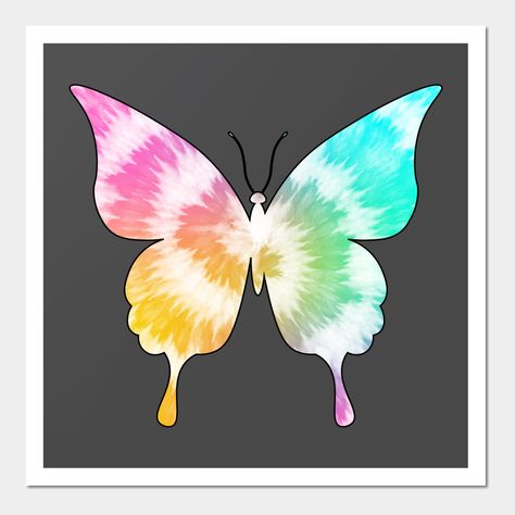 Butterfly tie-dye in soft tones. -- Choose from our vast selection of art prints and posters to match with your desired size to make the perfect print or poster. Pick your favorite: Movies, TV Shows, Art, and so much more! Available in mini, small, medium, large, and extra-large depending on the design. For men, women, and children. Perfect for decoration. Butterfly Tie Dye, Tie Dye Butterfly, Tie Day, Tie Dye Designs, Printed Ties, Poster Design, Extra Large, Tie Dye, Print Design