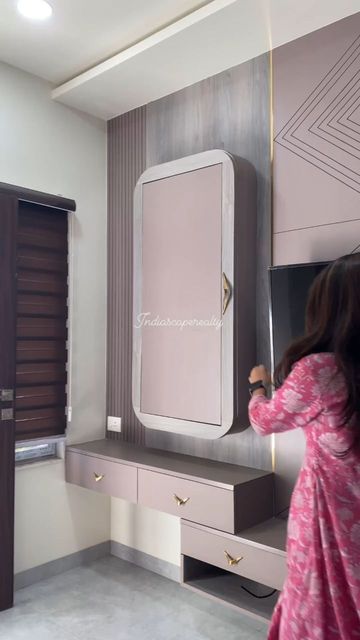 Dressing Mirror Designs, Hidden Mirror, Lcd Panel Design, Bedroom Vanity Set, Wall Wardrobe Design, Washbasin Design, Dressing Table Design, Wooden Bed Design, Mirror Vanity