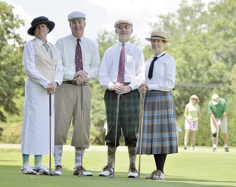 images of womens' vintage wear | century of White Bear golf Vintage Golf Outfit, Goofy Outfits, Vintage Maternity Clothes, Golf Costumes, Gentleman Club, Goofy Golf, Golf Photos, Vintage Maternity, Sports Attire