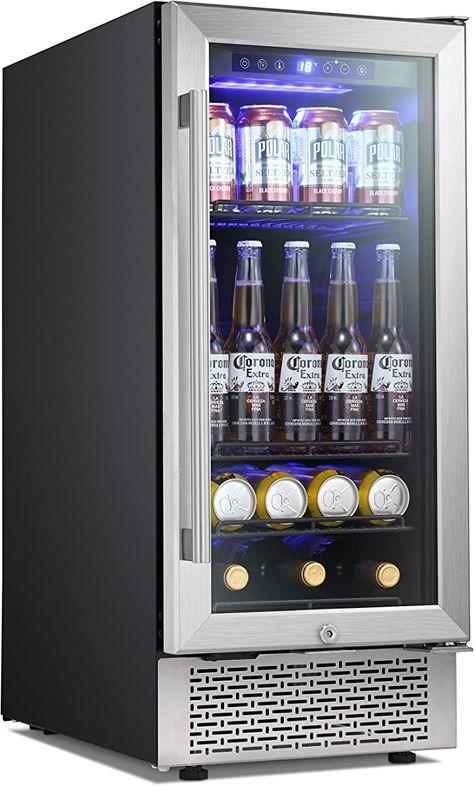 Built In Beverage Cooler, Cool Mini Fridge, Built In Wine Cooler, Drink Fridge, Refrigerator Cooler, Refrigerator Temperature, Undercounter Refrigerator, Beverage Fridge, Beer Fridge