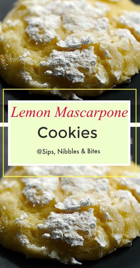 Things To Make With Marscapone, Lemon Marscapone Recipes, Recipes With Marscapone Cheese Desserts, Lemon Italian Cookies, Marscapone Cookies Recipes, Marscapone Recipes Desserts, Mascarpone Recipes Dessert, Myer Lemon Recipes, Mascarpone Cookies