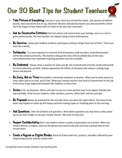 Great tips to share with all student teachers Substitute Teaching, Teaching Career, Student Organization, Student Teacher, Teacher Tools, Student Teaching, Teaching Strategies, Teaching Classroom, Teacher Hacks