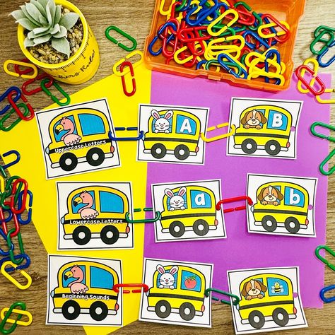 🚌 Looking for a fun way to practice alphabet sequencing with your students? Check out this exciting SCHOOL BUS LETTER - BEGINNING SOUND ALPHABET SEQUENCE activity! 🚌 What’s Included? ✨ 26 school buses Uppercase letter cards ✨ 26 school buses Lowercase letter cards ✨ 26 school buses Beginning Sound letter cards ✨ 3 Flamingo school buses 🦩🚌 💕 Comment “LINK” and I’ll send it your way - or take a peek by clicking on the link in my profile. Follow for more! Click on bio! 👆🏻 #preschoolactivi... Sound Alphabet, Painting Letters, Homeschooling Kindergarten, Playbased Learning, School Buses, Sequencing Activities, Beginning Sound, Lowercase Letter, Pre K Activities