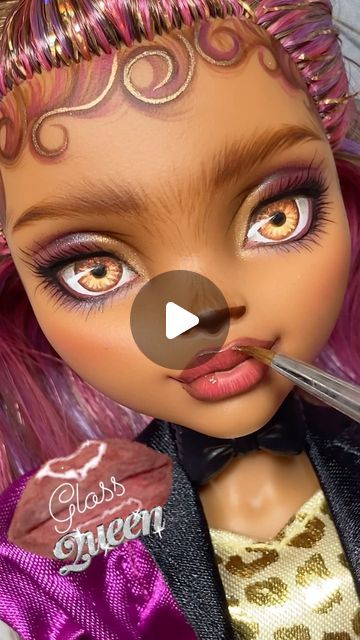 Engelmech on Instagram: "Clawdeen’s makeover finale #monsterhigh #dollstagram #clawdeenwolf #faceup #faceupartist #dollrepaint #doll #dollartist" Repaint Monster High Dolls, Monster High Doll Custom, Monster High Restyle, Monster High Doll Repaint, Doll Makeover, Custom Monster High Dolls, Monster High Custom, Monster High Repaint, Doll Painting