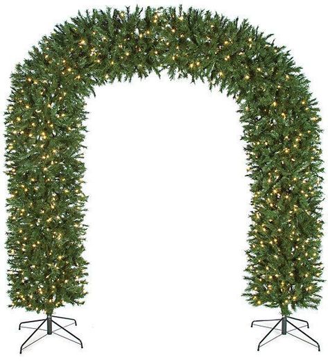 2018 Christmas! 🌲Artificial Foliage Arch🌲  96"Tall x 95"Wide  item#C110451 Clear Lights item#C110454 LED Lights Wire Stand Included For stock/prices: 800-600-9393 tel sales @  displayit-info.com Christmas Tree Tumblr, Christmas Tree Arch, Tree Arch, Purple Flowering Tree, Trees And Trends, Door Arch, Door Tree, Nutcracker Christmas Tree, Christmas Arch