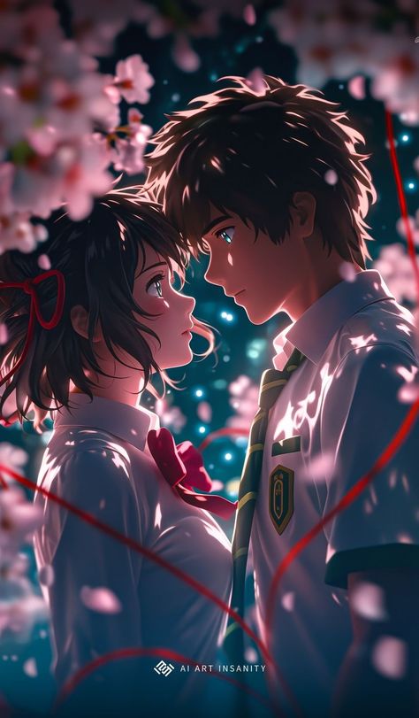 Wallpaper Boy, Your Name Wallpaper, Album Layout, Your Name Anime, Anime Lock Screen Wallpapers, Cartoon Love Photo, Love Animation Wallpaper, Cool Anime Backgrounds, Best Anime Couples