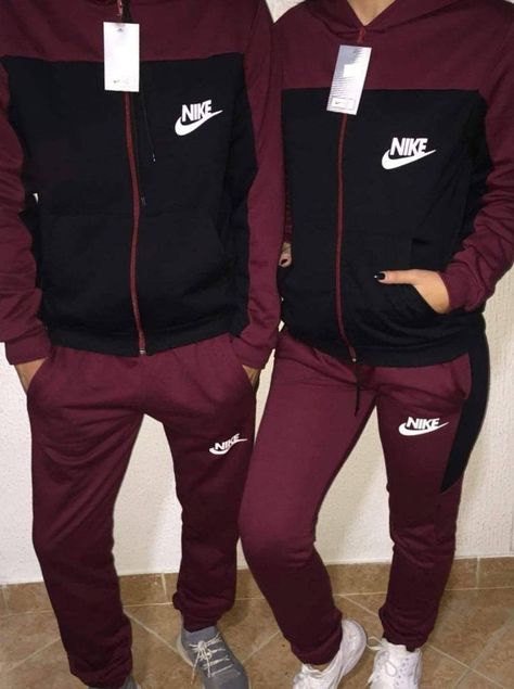 Sweat Suits Outfits, Couples Matching Outfits Swag, Outfits For Couples, Nike Sweatsuit, Sneakers Outfit Men, Couple Matching Outfits, Couple Fits, Cute Couple Outfits, Matching Couple Outfits