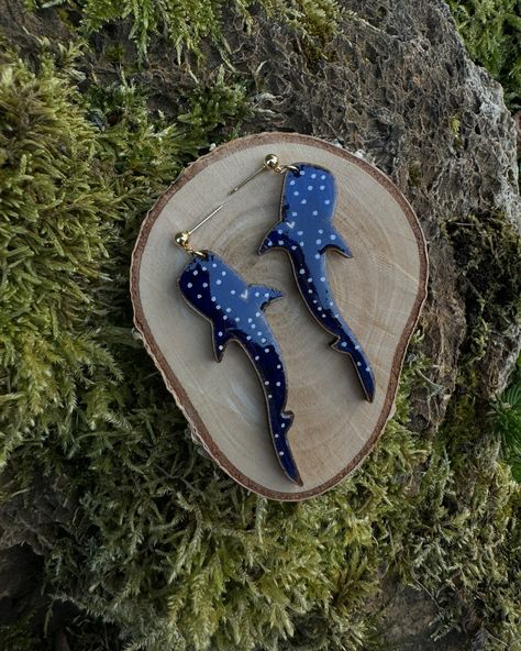 Whale sharks just dropped 🦈🌊 #smallbusiness #animaljewellery #whaleshark #etsyshop #handmadejewelry Whale Sharks, Sea Life Jewelry, Shark Earrings, Sea Lover, Sustainable Style, Whale Shark, Ocean Lover, Wooden Earrings, Coastal Style