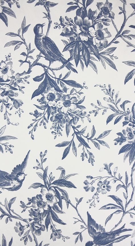 Red Toile Wallpaper, Wallpaper Thibaut, Blue And White Toile, Country Pub, رسم كاريكاتير, Flowering Branches, Red Toile, Toile Wallpaper, L Wallpaper