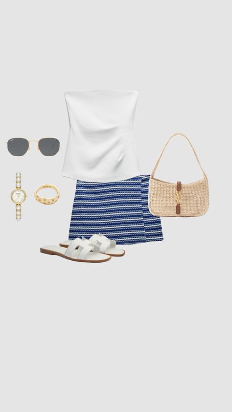 #outfitinspo #summer #beach #spring #vacation #ootd #inspo #ocean #richkids #vibes #itgirl #cleangirl #famous #viral #fyp #pinterestfyp #shufflefyp Ocean Inspired Outfits Casual, Beach Vacation Outfit Ideas, Italy Vacation Outfits, Vacation Ootd, Class Outfits, European Summer Outfits, Classic Style Outfits, Spring Break Outfit, Ootd Inspo