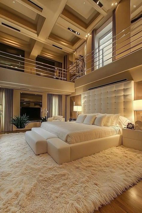 Big Modern Bedroom, Large Master Bedrooms Decor, Large Master Bedrooms, Master Bedrooms Decor Modern, Luxurious Bedrooms Master, Master Suite Decor, Luxury Dorm Room, Mansion Bedroom, Huge Bedrooms