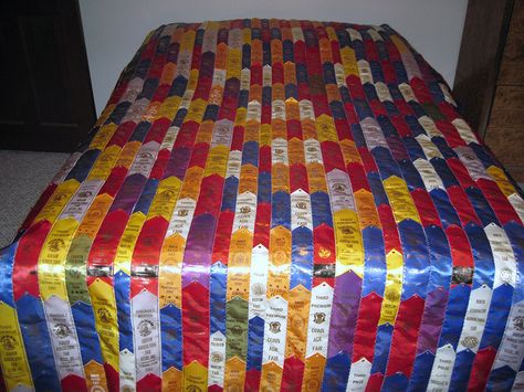 fair ribbons quilt - Google Search Monkey Bedroom, Ribbon Quilts, Horse Ribbon Display, Swim Ribbons, Show Ribbon Display, Pixel Quilt, 4h Fair, Certificate Ideas, Fair Crafts