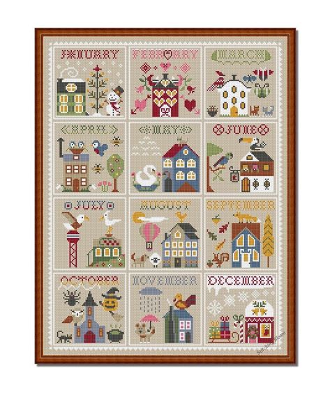 Autumn cross stitch patterns