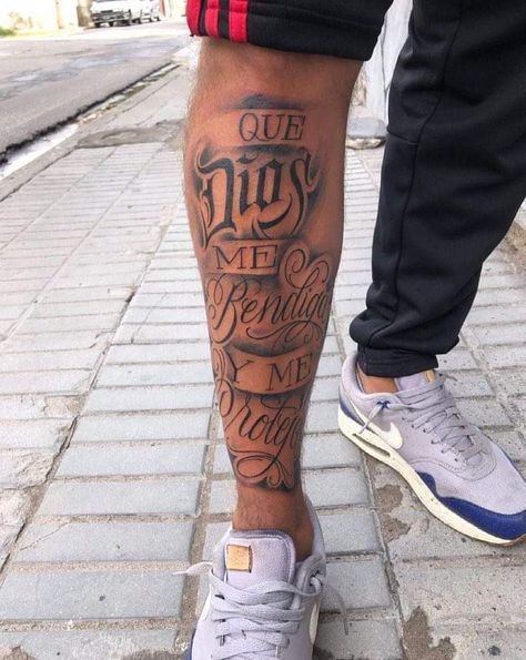 Mexicano Tattoos, Tattoo Pierna Hombre, Tattoos Masculinas, Tattoo Pierna, Inspiring Quote Tattoos, Best Leg Tattoos, Cool Wrist Tattoos, Calligraphy Tattoo, Anchor Tattoos