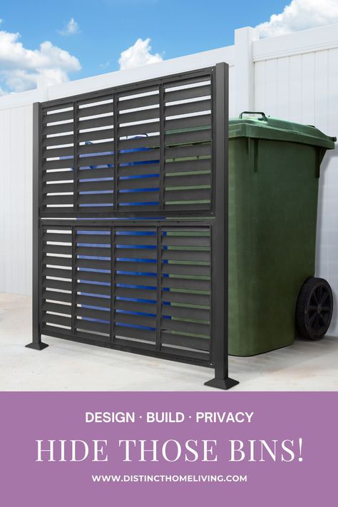 Ways To Cover Pool Equipment, Pool Pump And Heater Enclosure, Pool Equipment Screen Ideas, Garbage Privacy Fence, Disguise Pool Equipment, Hide Exterior Utilities, Ideas To Hide Pool Equipment, Ways To Hide Pool Equipment, Pool Equipment Fence