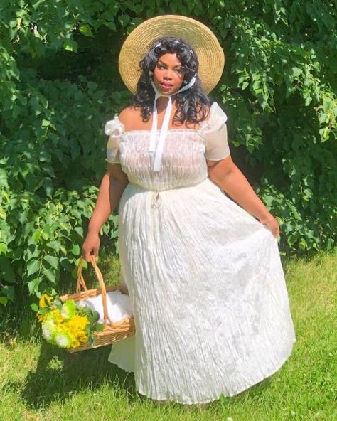 themelaneiress on Twitter: "Cottagecore ladies pt 3… " Plus Size Cottagecore, Black Cottagecore, Hippie Grunge, Cottagecore Outfits, Cottagecore Fashion, Black Femininity, Curvy Girl Outfits, The Grass, Mean Girls