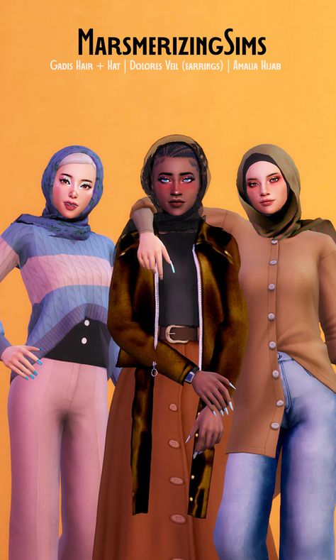 Sims 4 Head Covering, Sims 4 Hijab Maxis Match, Sims 4 Hajib, Sims 4 Women Accessories, Sims 4 Cc Clothes Hijab, Sims 4 Cc Women Accessories, Sims4 Cc Hijab, Ts4 Hijab Cc, Sims Cc Mods Patreon