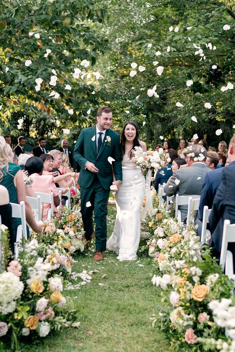 Wedding Recessional, Wedding News, Martha Stewart Weddings, Live Band, Farm Wedding, Family And Friends, Martha Stewart, Floral Decor, Floral Motif