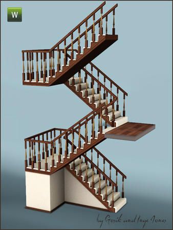 Gosik's Cottage half landing stairs Sims 4 Staircase, Sims 4 Staircase Cc, Sims4 Cc Stairs, Stair Cc Sims 4, Sims 4 Cc Stair Rails, Sims Stairs Cc, Sims 4 Spiral Stairs, Spiral Staircase Sims 4 Cc, Sims 4 Spiral Stairs Cc Functional